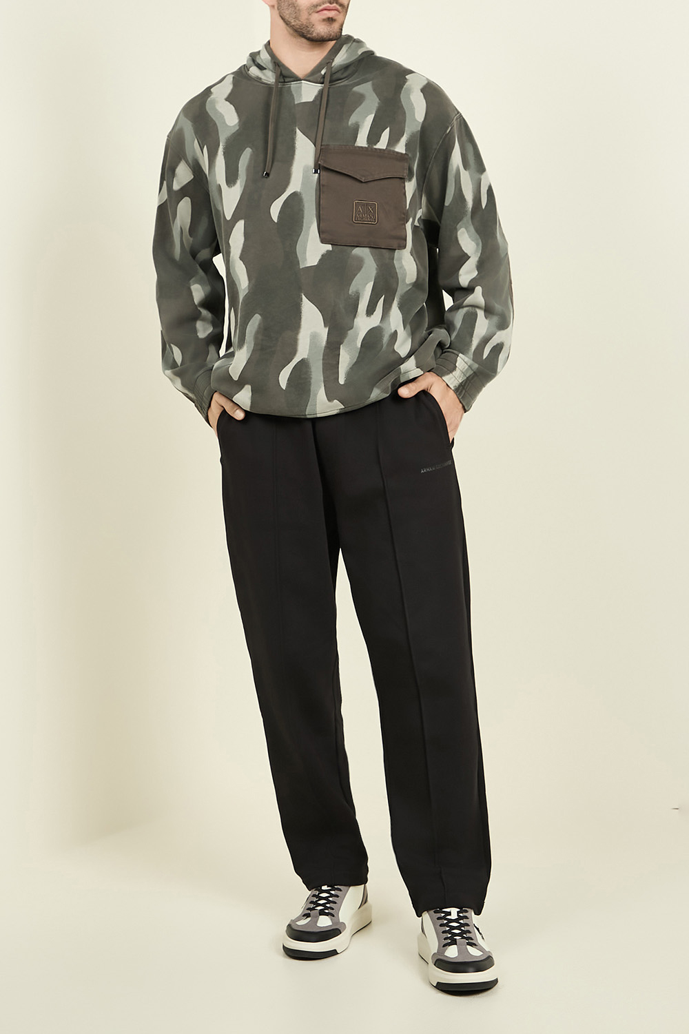 סווטשירט קפוצ'ון ARMANI EXCHANGE